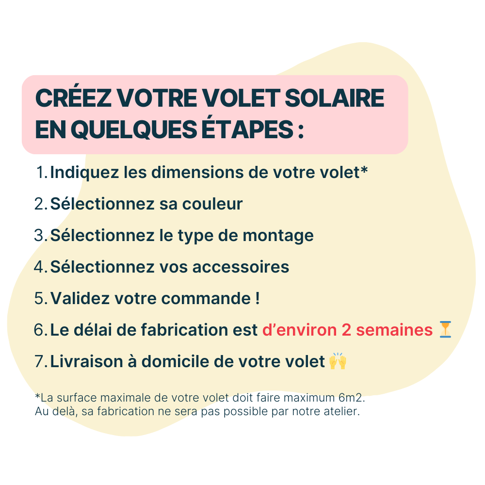 Volet solaire sur-mesure SOMFY io RS100 Solar